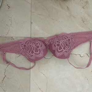 Victoria's Secret Mauve Lace Bra